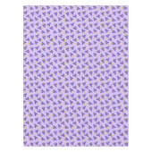 Paarse Retro Rocket tafelkleed (Voorkant)