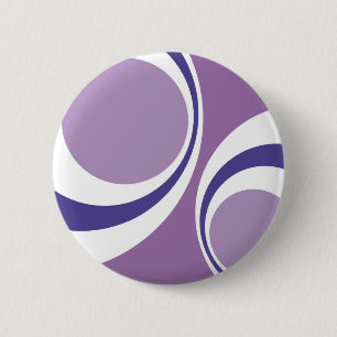 paarse retro ronde button 5,7 cm