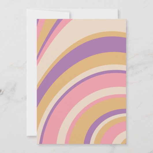 Paarse Retro Schattigee Puppy Thema Kids Verjaarda Kaart (Achterkant)