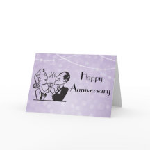 Paarse Retro schittert het Roosteren van het Paar