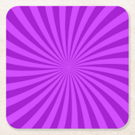 Paarse Retro Sunburst Achtergrond Kartonnen Onderzetters