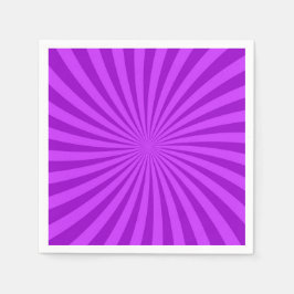 Paarse Retro Sunburst Achtergrond Servet