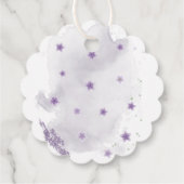 paarse reuzenwitte florale labels (Achterkant)