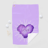 Paarse Revolutie met LIEFDE Golfhanddoek (Insitu)