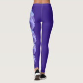 Paarse Rhode Island Violet State Flower Leggings (Achterkant)
