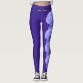 Paarse Rhode Island Violet State Flower Leggings (Voorkant)