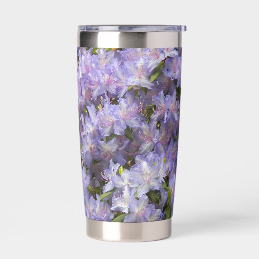 Paarse Rhododendron Blooms Floral Geïsoleerde Drinkbeker (Links)