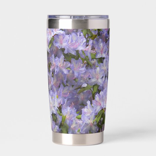 Paarse Rhododendron Blooms Floral Geïsoleerde Drinkbeker (Achterkant)