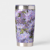 Paarse Rhododendron Blooms Floral Geïsoleerde Drinkbeker (Voorkant)