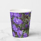 Paarse Rhododendron Blooms Floral Papieren Bekers (Achterkant)