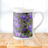 Paarse Rhododendron Blooms Floral Porselein Kop