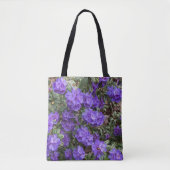 Paarse Rhododendron Blooms Floral Tote Bag (Voorkant)
