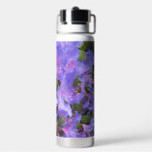 Paarse Rhododendron Blooms Floral Waterfles (Achterkant)