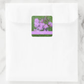 Paarse Rhododendron Bookplate Sticker (Tas)