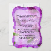 Paarse Rhododendron Flowers 90th Birthday Party Kaart (Voorkant)