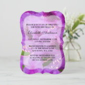 Paarse Rhododendron Flowers 90th Birthday Party Kaart (Staand voorkant)