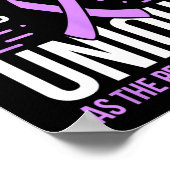Paarse Ribbon Addiction Unique Cause Overdose Awar Poster (Hoek)