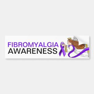 "Paarse Ribbon" - Awareness Bumpersticker