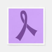 Paarse Ribbon Awareness-evenement Servet (Voorkant)