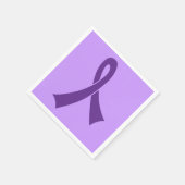 Paarse Ribbon Awareness-evenement Servet (Hoek)