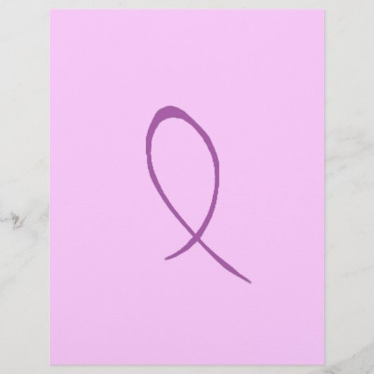 Paarse Ribbon Flyer (Voorkant)