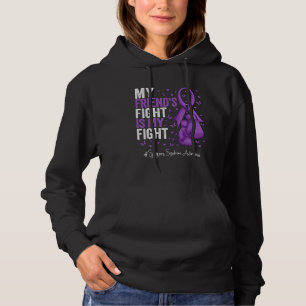 Paarse Ribbon Friend Sjogren's Syndrome Awareness Hoodie
