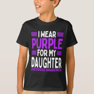 Paarse Ribbon Kinderen Kind Overdosis Awareness So T-shirt