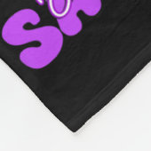 Paarse Ribbon Overdose Awareness Day Butterfly Sup Fleece Deken (Hoek)