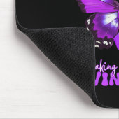 Paarse Ribbon Overdose Awareness Day Butterfly Sup Muismat (Hoek)