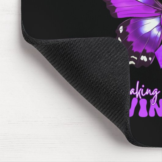 Paarse Ribbon Overdose Awareness Day Butterfly Sup Muismat (Hoek)