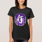 Paarse Ribbon Overdose Awareness Miss Grandma Memo T-shirt (Voorkant)