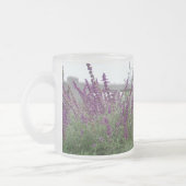 Paarse rij matglas koffiemok (Links)