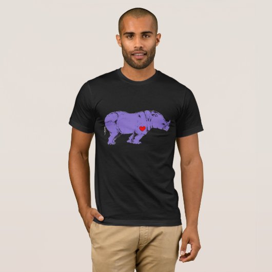 Paarse Rijn - Vroege LGBT-activisme Symbool T-shirt (Voorkant volledig)