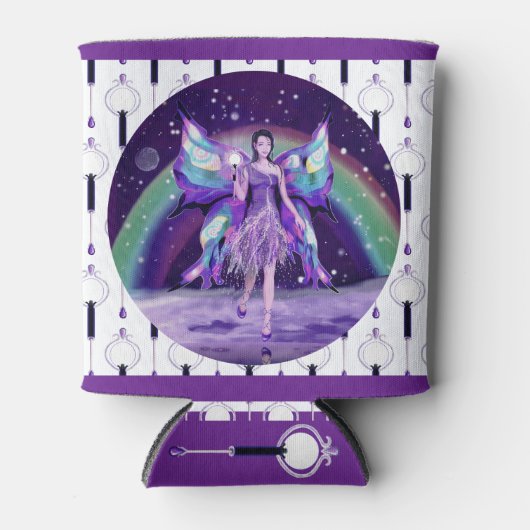 Paarse Rijnfee Koelbox Blikjeskoeler (Voorkant)