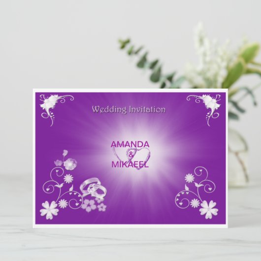 Paarse ringen kaart (Staand voorkant)