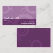 paarse ringen visitekaartje (Voorkant / Achterkant)