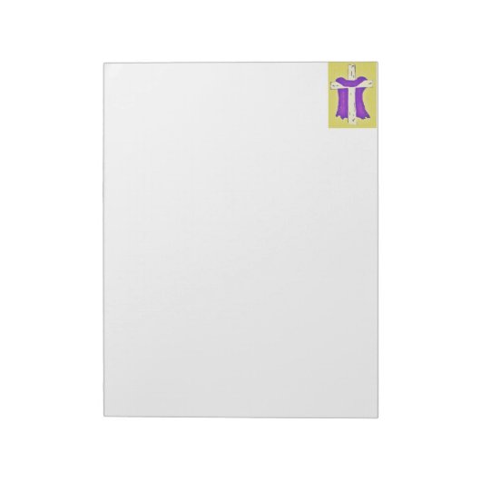 Paarse Robe in Cross Notitieblok (Linkerzijde)