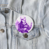 Paarse Robespierre met Boeket Ronde Button 7,6 Cm (In situ)