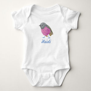 Paarse Robin Bird Romper