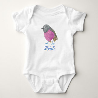 Paarse Robin Bird Romper