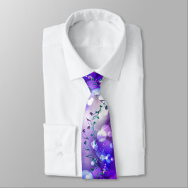 Paarse Rock Star Fantasy Lights Muzieknoten Stropdas