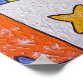 Paarse Rocket Poster (Hoek)