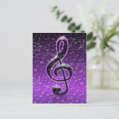 Paarse Rocks._ Briefkaart (Staand voorkant)