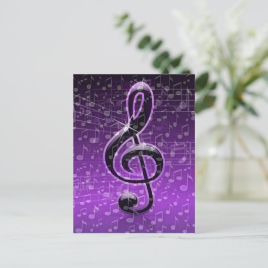 Paarse Rocks._ Briefkaart (Staand voorkant)