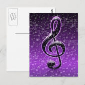 Paarse Rocks._ Briefkaart (Voorkant / Achterkant)