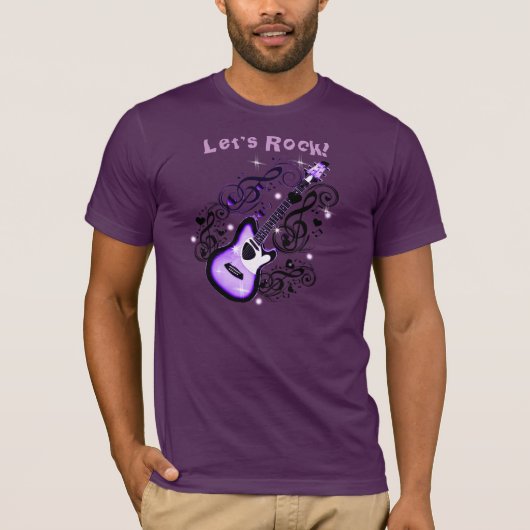 Paarse Rocks_ T-shirt (Voorkant)