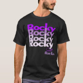 Paarse Rockys! T Shirt (Voorkant)