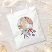 Paarse rode blush roze bloemenkrans bruiloft bedankzakje (Geknipt)