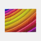 Paarse, rode en gele regenboogkolom fleece deken (Voorkant (Horizontaal))