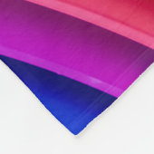 Paarse, rode en gele regenboogkolom fleece deken (Hoek)